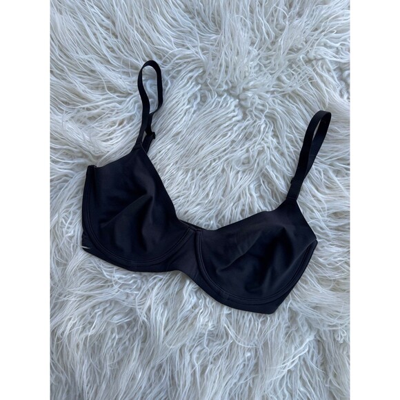 Skims Fits Everybody Unlined Demi Bra Onyx Size 32DDD - Picture 6 of 9